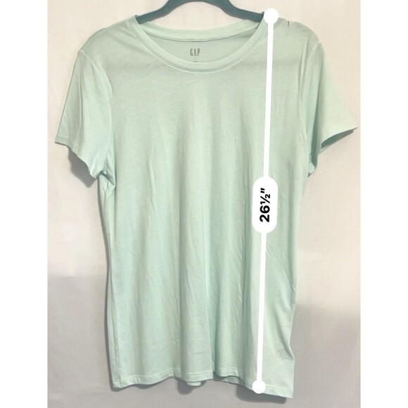 Gap Favorite T T-shirt Mint Green Short Sleeve Women’s Size Large - Picture 6 of 6